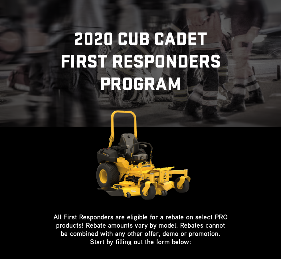 Cub Cadet First Responders Program - Claim Manager